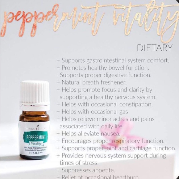 Young Living PEPPERMINT Vitality Oil Drops - Picture 3 of 3